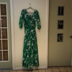 Off the shoulder flowy maxi dress